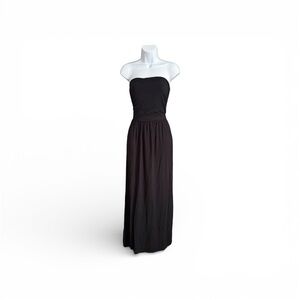 Love Kuza Chic Black Strapless Maxi Dress Women’s Size M